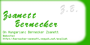 zsanett bernecker business card